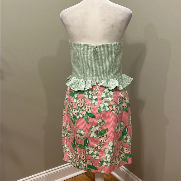 Lilly Pulitzer Lowe Mini Dress Pretty Pink Tootie Floral - Picture 5 of 7